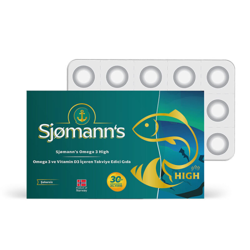 Sjomann’s Omega 3 ve Vitamin D3 İçeren Takviye Edici Gıda 30 Adet Çiğnenebilir Jel Form - 1