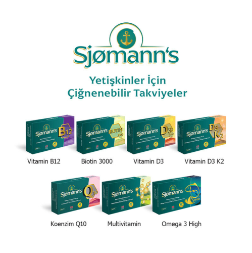 Sjomann’s Vitamin D3 ve K2 İçeren Takviye Edici Gıda 30 Adet Çiğnenebilir Jel Form - 5