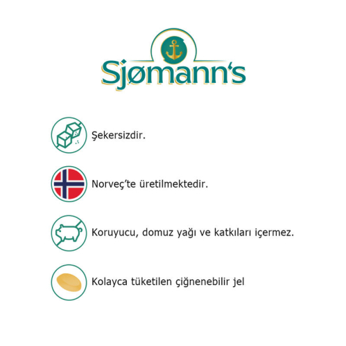 Sjomann’s Vitamin D3 ve K2 İçeren Takviye Edici Gıda 30 Adet Çiğnenebilir Jel Form - 2