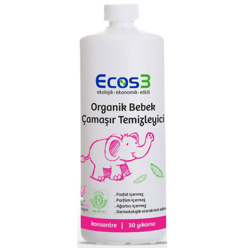Ecos 3 Organik Bebek Çamaşır Temizleyici 1050 ml - 1