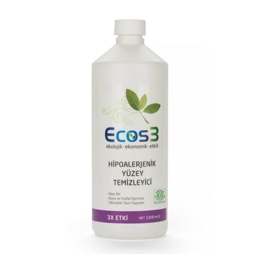 Ecos3 Ekolojik Hipoalerjenik Yüzey Temizleyici 1LT - Ecos3