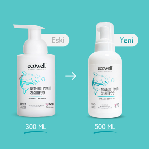Ecowell Yeni Doğan Köpük Şampuan 500 ml - 4