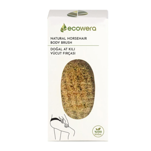 Ecowera Doğal At Kılı Vücut Fırçası - Ecowera