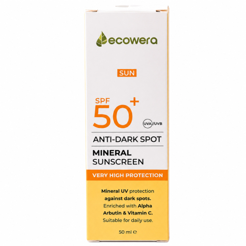 Ecowera Leke Karşıtı Mineral Güneş Kremi Spf50+ 50 ml - Ecowera