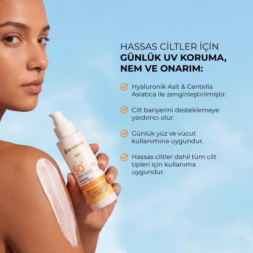Ecowera Mineral Güneş Kremi Spf50+ 150ml - 2