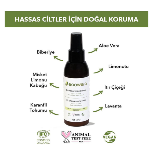 Ecowera Organik Vücut Koruyucu Sprey 125 ml - 3