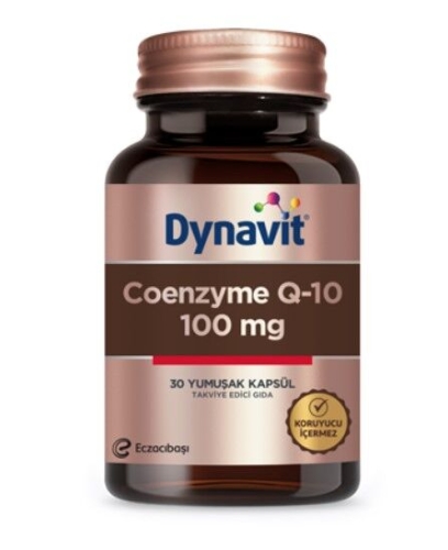 Eczacıbaşı Dynavit Coenzyme Q-10 100 Takviye Edici Gıda 30 Yumuşak Kapsül - Dynavit