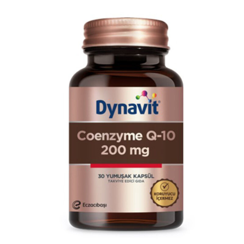 Eczacıbaşı Dynavit Coenzyme Q-10 200 Takviye Edici Gıda 30 Yumuşak Kapsül - Dynavit