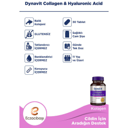 Eczacıbaşı Dynavit Collagen+Hyaluronik Acid 30 Tablet - 4