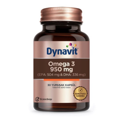 Eczacıbaşı Dynavit Omega 3 950 mg Takviye Edici Gıda 30 Yumuşak Kapsül - 1