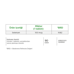 Eczacıbaşı Dynavit Selenium 100 mcg Takviye Edici Gıda 90 Tablet - 2