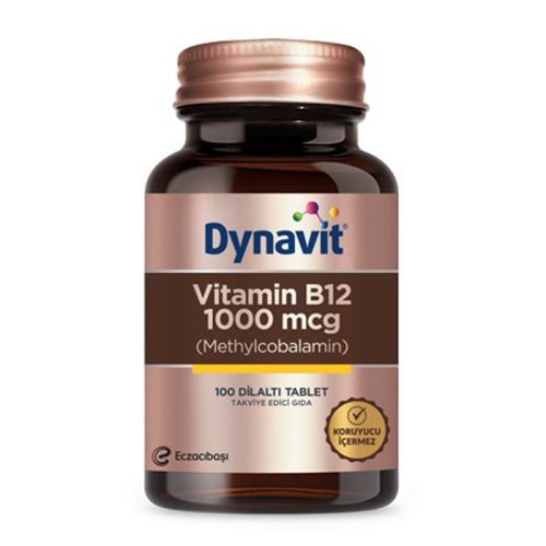 Eczacıbaşı Dynavit Vitamin B12 1000 mcg Takviye Edici Gıda 100 Tablet - Dynavit