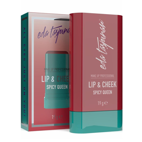 Eda Taşpınar Lip Cheek Cream Blush Stick Spicy Queen19 gr - Eda Taşpınar