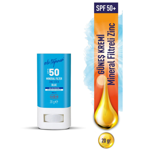 Eda Taşpınar SPF 50+ Mineral Filtreli Mavi Zinc Stick 20 gr - 2