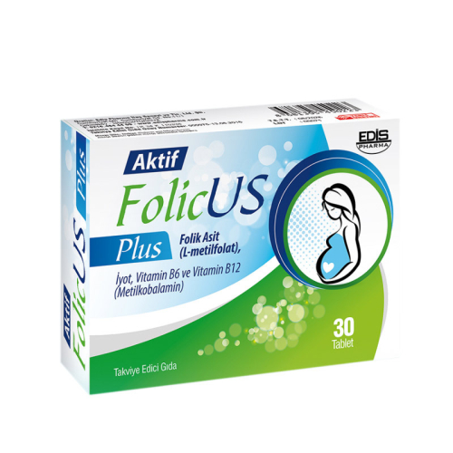 Edis Pharma FolicUS Plus 30 Tablet - Edis Pharma