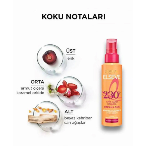 Elseve 230c Isıya Karşı Koruma Pürüzsüzleştirici Sprey Serum 150 ml - 3