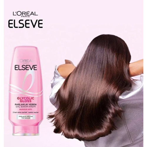 Elseve Glycolic Gloss Parlaklık Veren Saç Bakım Kremi 250 ml - 3