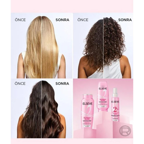 Elseve Glycolic Gloss Parlaklık Veren Saç Bakım Kremi 250 ml - 4