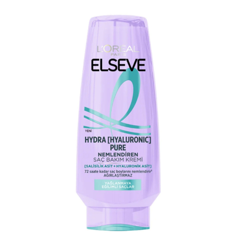 Elseve Hydra [Hyaluronic] Pure Salisilik Asit içeren Yağlanma Karşıtı Nemlendirici Saç Kremi 250 m - Elseve