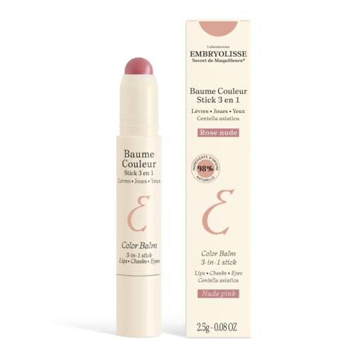 Embryolisse Color Balm 3'ü 1 Arada Stick Dudak Balsamı -Nude Pink 2.5 gr - Embryolisse