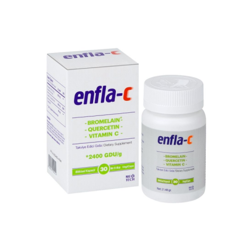 Enfla C Takviye Edici Gıda 30 Bitkisel Kapsül - MediTech