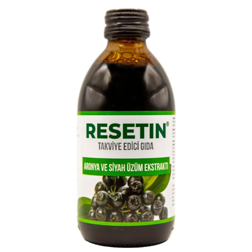 Resetin Aronya ve Siyah Üzüm Ekstraktı Takviye Edici Gıda 250 ml - Resetin