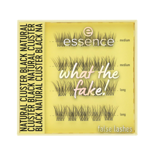 Essence Tekli Takma Kirpikler What the Fake - 06 Natural Cluster Black - Essence