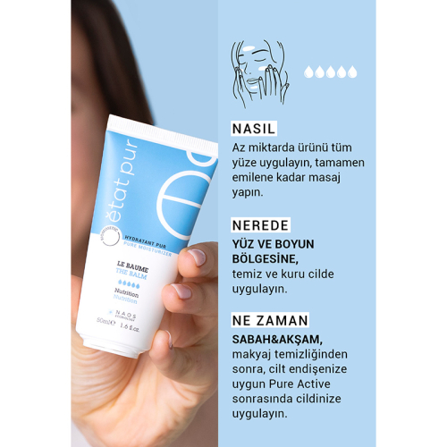 Etat Pur Pure Moisturizers Çok Kuru Ciltler için Yoğun Dokulu Nemlendirici Balm 50 ml - 6