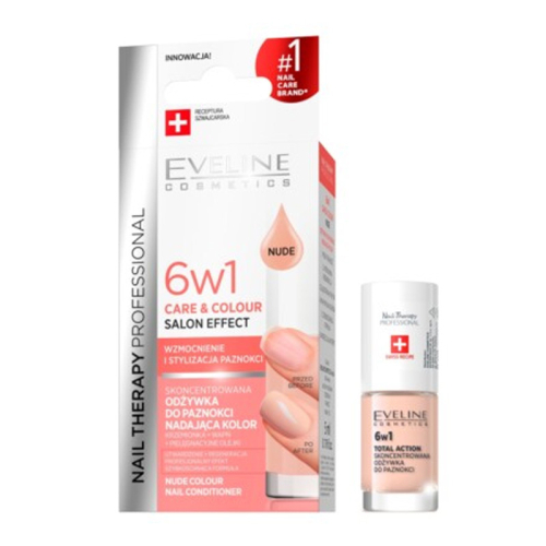 Eveline Cosmetics 6w1 Care&Colour Salon Effect 5 ml - Nude - 1