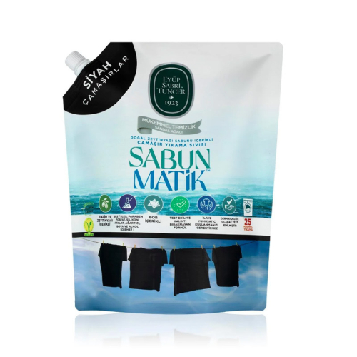 Eyüp Sabri Tuncer Doğal Zeytinyağlı Çamaşır Yıkama Sıvısı Siyahlar 1,5 lt - Eyüp Sabri Tuncer