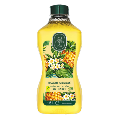 Eyüp Sabri Tuncer Doğal Zeyti̇nyağlı Sıvı Sabun Hawaii Ananas 1,5 L - Eyüp Sabri Tuncer