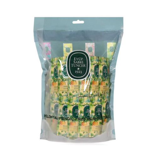 Eyüp Sabri Tuncer Hawaii Ananas Kolonyalı Mendil Tekli 150 Adet - Eyüp Sabri Tuncer