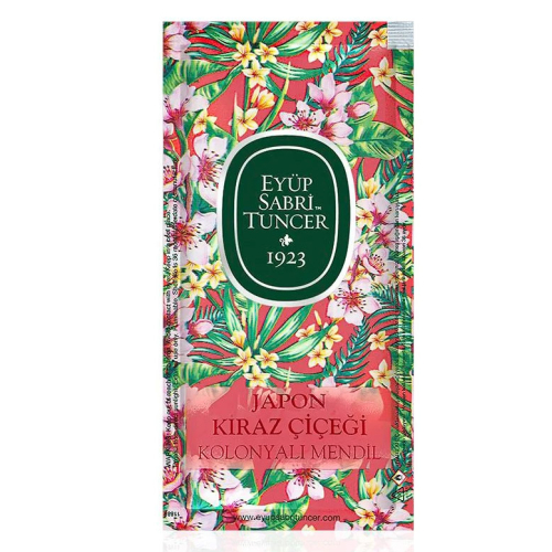 Eyüp Sabri Tuncer Japon Kiraz Çiçeği Kolonyalı Mendil 150 Adet- Küçük Boy - 2