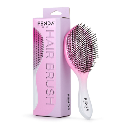 Fenda Dört Tarama Uçlu Profesyonel Galaxy Pink Saç Fırçası - Fenda