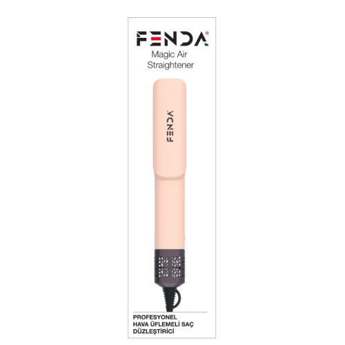 Fenda Profesyonel Hava Üflemeli Saç Düzleştirici Pembe - Fenda