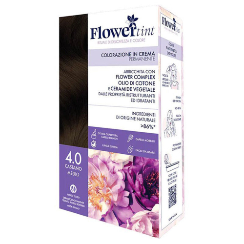 Flowertint Colorazione In Crema Saç Boyama Kiti 4.0 Orta Kahverengi - FlowerTint