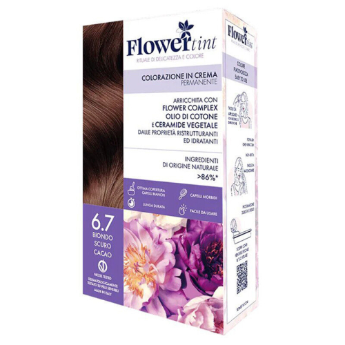 Flowertint Colorazione In Crema Saç Boyama Kiti 6.7 Koyu Kakao Sarışın - FlowerTint