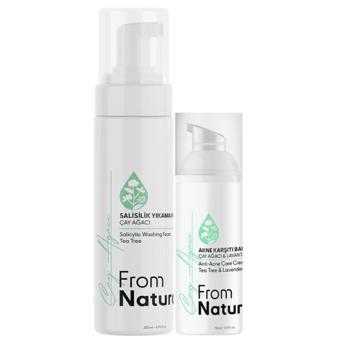 From Natura Akneye Eğilimli Ciltler İçin Bakım Seti - From Natura