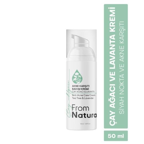 From Natura Çay Ağacı ve Lavanta Akne ve Siyah Nokta Karşıtı Bakım Kremi 50 ml - 2
