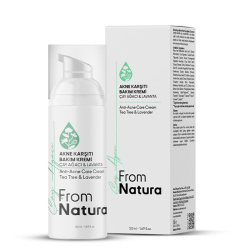 From Natura Çay Ağacı ve Lavanta Akne ve Siyah Nokta Karşıtı Bakım Kremi 50 ml - 1