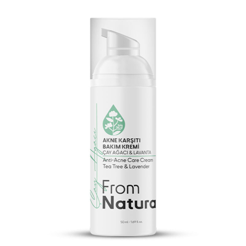 From Natura Çay Ağacı ve Lavanta Akne ve Siyah Nokta Karşıtı Bakım Kremi 50 ml - 1