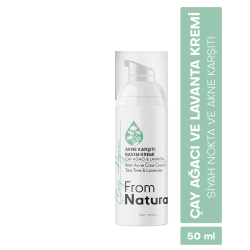 From Natura Çay Ağacı ve Lavanta Akne ve Siyah Nokta Karşıtı Bakım Kremi 50 ml - 2
