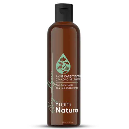 From Natura Çay Ağacı ve Lavanta Akne ve Siyah Nokta Karşıtı Tonik 200 ml - 1