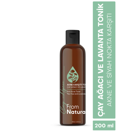 From Natura Çay Ağacı ve Lavanta Akne ve Siyah Nokta Karşıtı Tonik 200 ml - 2