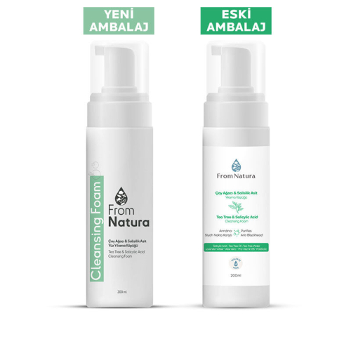 From Natura Çay Ağacı ve Salisilik Asit Yıkama Köpüğü 200 ml - 3