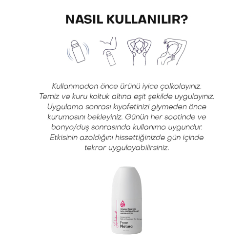 From Natura Kadınlar İçin Terleme Karşıtı Roll-on Deodorant 75 ml - 4