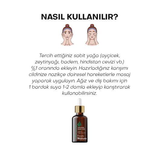 From Natura Organik Uçucu Nane Yağı 18 ml - 4