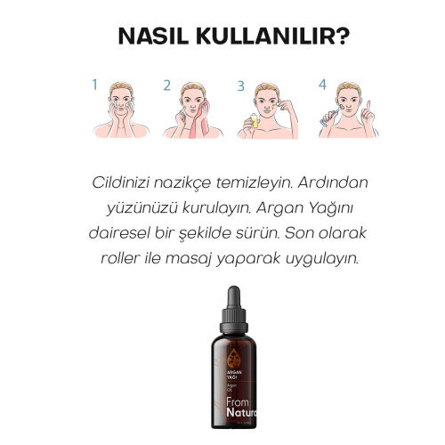 From Natura Organik Soğuk Sıkım Argan Yağı 30 ml - 5