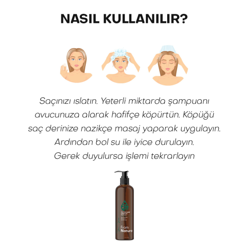 From Natura Tea Tree Mint Kepek Karşıtı Şampuan 350 ml - 5