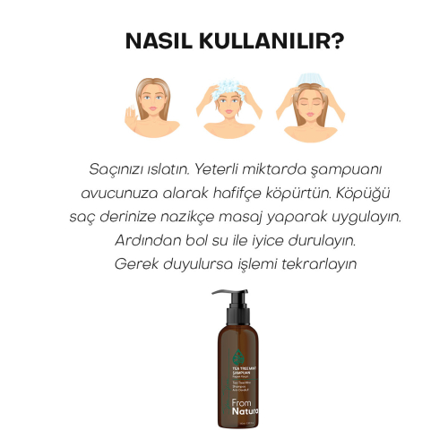 From Natura Tea Tree Mint Kepek Karşıtı Şampuan 100 ml - 5